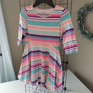 Girls (7/8) 3/4 sleeve skater dress